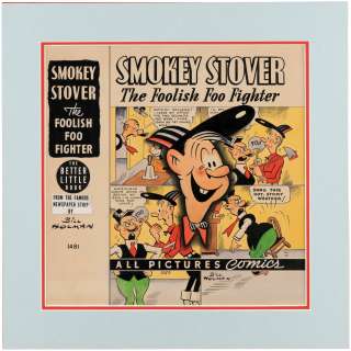 "SMOKEY STOVER THE FOOLISH FOO FIGHTER" BTLB COVER ORIGINAL ART BY BILL HOLMAN. | Hake’s