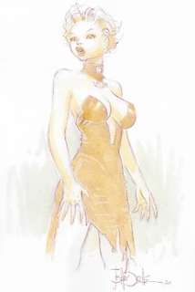 Andreae, Jean-Baptiste - Dessin original en couleur - Azimut - La belle Manie Ganza | Catawiki