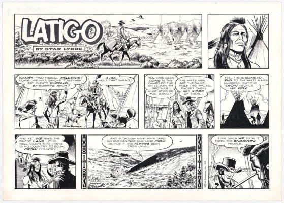 [Latigo] Stan Lynde Sunday Comic from April 19, 1. | misc / divers
