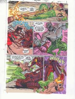 Dave Meikis, John Kalisz, Rags Morales | Hourman #7 P.18 Color Guide Art - Amazo Vs. Hourman - 1999 | Anthony’s Comic Book Art