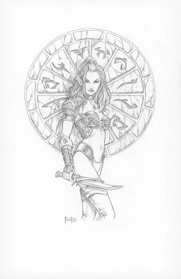 Mitch Foust | Warrior Elf | ComicArtFans Classifieds