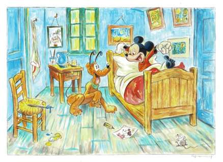 Donald Inspired By Van Gogh - Original Painting - Tony Fernandez | Catawiki