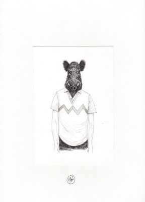 Gipi | Gipi - Cover For the Book "Ognuno Potrebbe" | ComicArtFans Classifieds
