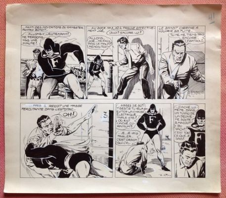 Rémy Bordelet Fantax 9 Planche Originale 41 , petit format BD Chott SER Eo 1959 | eBay Europe