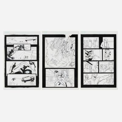 Lot 309 - Gustavo Vazquez, Group of 3 Spider-Man Story Pages Original Art (Marvel Comics) | Landry Pop Auctions