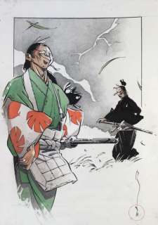 Michetz, Marc - Dessin original en couleur -  Projet pour une sériegraphie - Kogaratsu (2018) | Catawiki