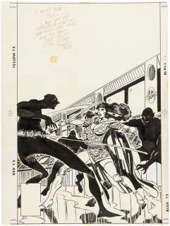  - "STARFIRE" #6 COMIC COVER ORIGINAL ART BY MIKE VOSBURG.