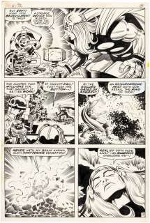 "THOR" VOL. 1 #172 COMIC BOOK PAGE ORIGINAL ART BY JACK KIRBY. | Hake’s