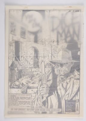 Graham Manley Dice Man #2 In The Bronx, No One Can Hear You Scream! Ink Story Pages (IPC Magazines, | Stanley Gibbons Baldwin’s