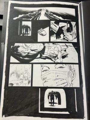 ABSOLUTE BATMAN CLAY MANN ORIGINAL ART PAGE ISSUE 11 PAGE 19 BANE APPEARANCE