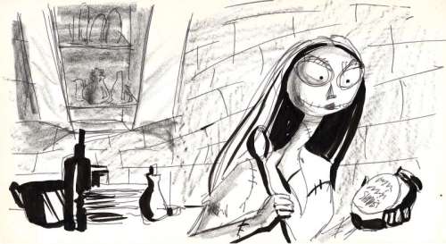 The Nightmare Before Christmas | "Sally" Storyboard Artwork | Julien’s