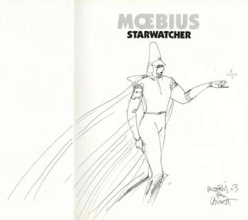 Moebius. Dessin original dédicacé Starwatcher | BDEnchères