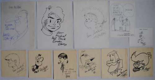 Lot Dedicaties: Tibet, Dany, Martin Lodewijk, Gos, Degas, Deliege e.a.