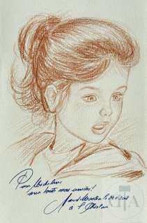 Marlier/Martine. Dessin original de qualité dédicacé et… | Dagoty