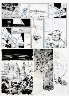 Munuera | Spirou et Fantasio, planche n°26 Ã  l’encre de Ch… | Banque Dessinée