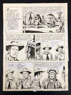 Tex #161 - Letteri - tavola originale - Page volante - (1974) | Catawiki