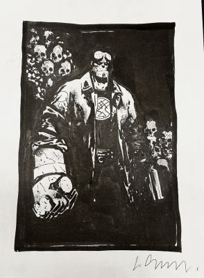 Hellboy Original Art by Laurence Campbell | Raremarq (Buy It Now)