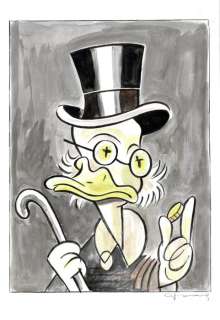 Uncle $crooge inspired by Picasso - Original Painting - Tony Fernandez - Art original | Catawiki