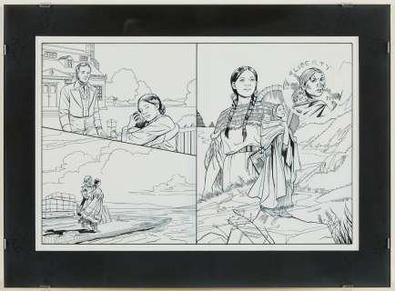 Cynthia Martin & Barbara Schulz Sacagawea Drawing | Revere Auctions
