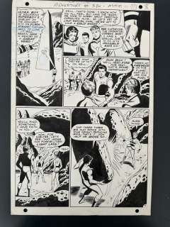 Win Mortimer, Jack Abel (Encrage) | Planche Originale Win Mortimer "Adventure Comics #380 page 7" Legion Of Super Heroes DC Comics 1969 | 2DGalleries