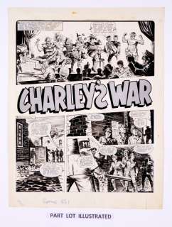 Charleys War: 3 original consecutive artworks (1981) by Joe Colquhoun… | Comic Book Auctions ltd