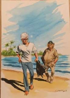 Bernard Prince - Bernard Prince and Barney Jordan - Dessin original (2018) | Catawiki