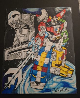 Artofsilverback | Voltron 16x20 Illustration | Raremarq (Buy It Now)