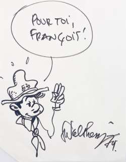 WALTHERY Francois - Illustration originale au feutre noir… | Collauctions