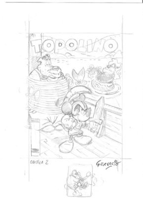 Marco Gervasio Bozzetto Originale Copertina Alternativa Topolino n. 2992 | eBay Europe (Buy It Now)