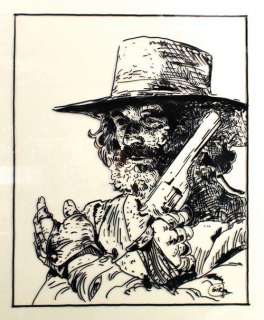 Giraud, Jean | EL TOPO Rodhoïde à l’encre de Chine. Superbe illustration | Cornette de St Cyr