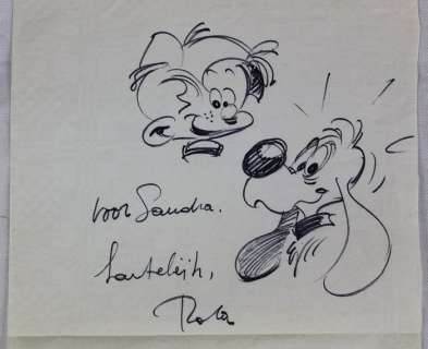 Roba - Originele tekening op los blad - Bollie en Billie / Boule et Bill - (1975) | Catawiki