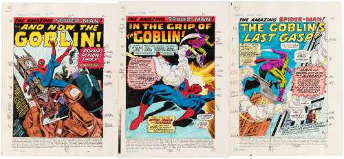 MARVEL TALES #191 COMPLETE STORY COLOR GUIDES (AMAZING SPIDER-MAN #96-98 GREEN GOBLIN DRUG STORY). | Hake’s
