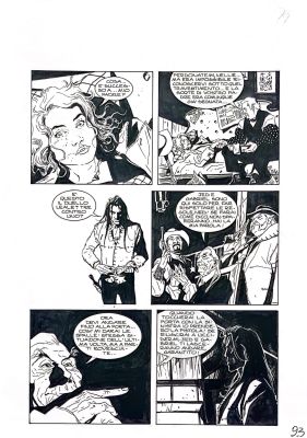 Pasquale Frisenda | MAGICO VENTO n.19 – La mano sinistra del diavolo – pag.93 | Avalon Comic Art