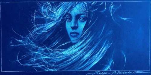 Arinouchkine, Andrei  - Originele tekening - Iris - (2018) | Catawiki