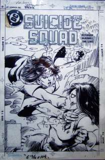 JERRY BINGHAM SUICIDE SQUAD #12 COVER Enchantress vs Nightshade