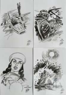 Maza/Wunderwaffen. Ensemble de 4 dessins originaux signes.… | Dagoty