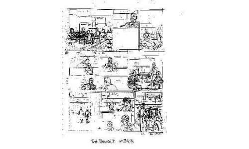 BENOIT, Ted. Â«Blake et MortimerÂ». Crayonné Ã  la mine de plomb de la planche | Tessier Sarrou