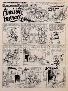 Tabary | Iznogoud l’infÃ¢me Encre de Chine pour la planche 1 de l’épisode | Millon