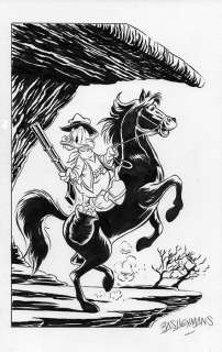 Bas Heymans - Uncle Scrooge - Horse - Art préliminaire original | Catawiki