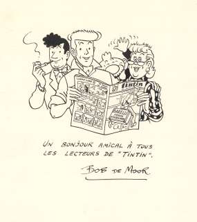 * Bob de Moor -... | * Bob de Moor - Dessin original: Barelli et les personnages... | Tessier Sarrou