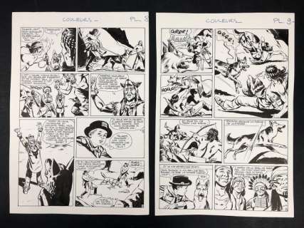 Carlo R. Marcello - 2x tavole originali - Rin Tin Tin e Rusty  - (1982) | Catawiki