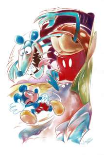 Mickey Mouse In a Bad Place II - Original Painting - Jaume Esteve - Art original | Catawiki