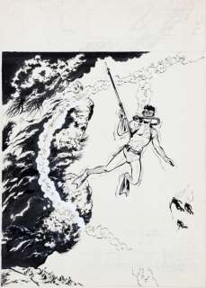 Weinberg - Dan Cooper, illustration Ã  l‘encre de Chine, Ã  l…