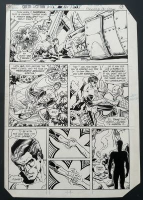 Keith Pollard, Mike Decarlo (Encrage) | Green LANTERN #158 original page 19 DC Comics 1982 | 2DGalleries