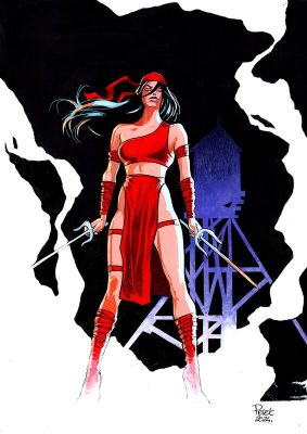 Claude Pelet | Elektra on the roof | 2DGalleries