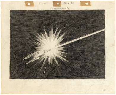 SUPERMAN FLEISCHER STUDIOS CARTOON STORYBOARD ORIGINAL ART FOR THE MAD SCIENTIST. | Hake’s