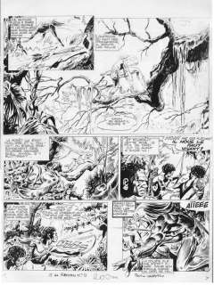 Rahan - tavola originale per "Pif" - Page volante | Catawiki