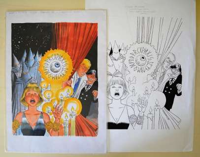 Martyn Mistére #203 - G. Alessandrini - original cover "L’occhio di Odino" - Page volante - (1998) | Catawiki