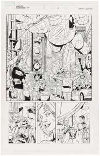 MARVEL ADVENTURES FANTASTIC FOUR #0 PAGE ORIGINAL ART BY SCOT EATON. | Hake’s