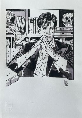 Luigi Siniscalchi | DYLAN DOG in bianco e nero – Illustrazione | Avalon Comic Art